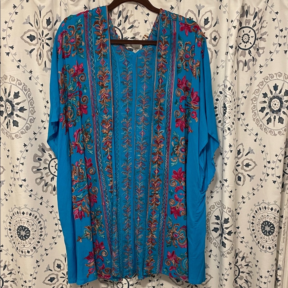 Umgee Boho Style Embroidered Kimono - Size XL/1XL